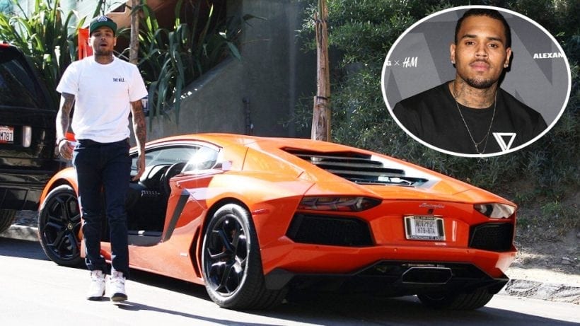 Chris Brown’s Friend’s Steals Keys Crashes Lamborghini !! Throwback