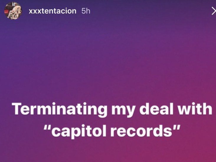 XXXTentacion Terminates His Deal With Capitol Records
