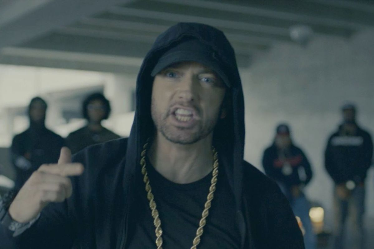 Eminem Fires Shots At Trump in BET HHA Freestyle