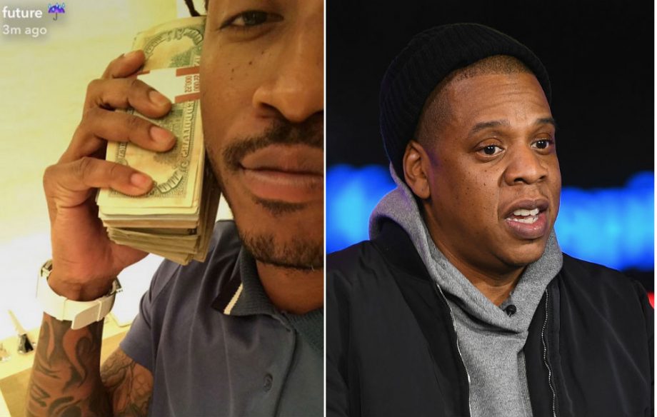 Future CLAPS BACK “Clowns Jay-Z By Posting Picture With Money On His Ear!!