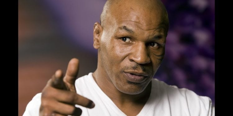 mike tyson throws drink at Don King
