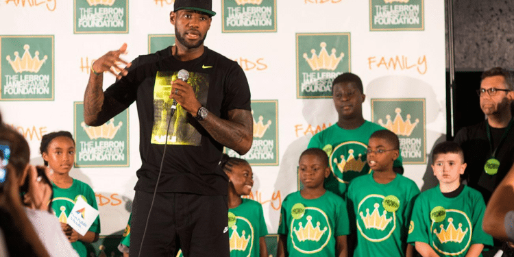 lebron james at risk school