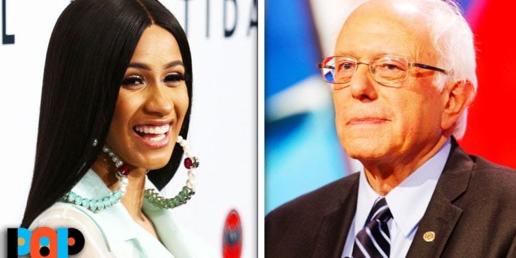 Rapper Cardi B Sits Down With Bernie Sanders