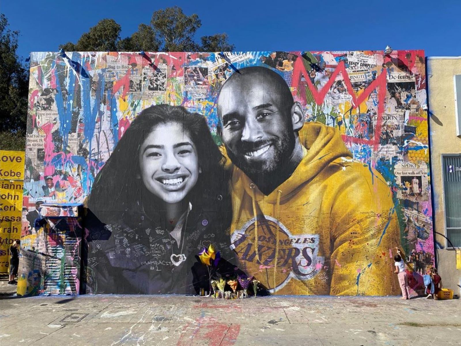 Kobe Bryant Murals Spared In L.A. Vandalism!!!