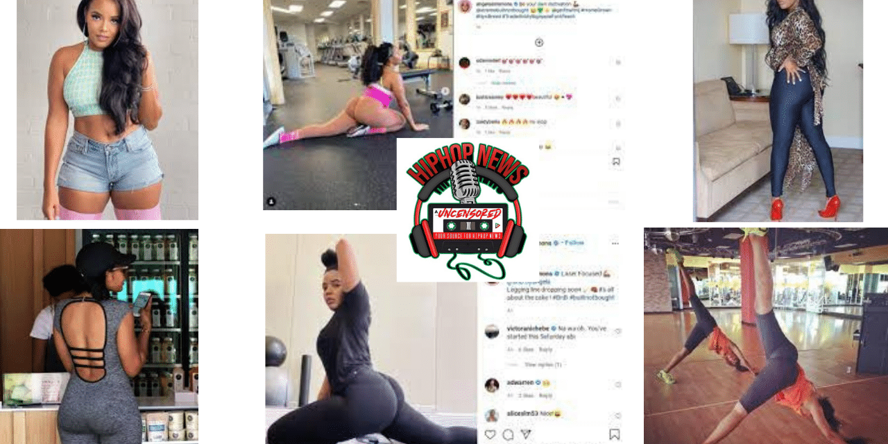 That Thang is Mighty': Angela Simmons Teases Fans in Slinky, Bum