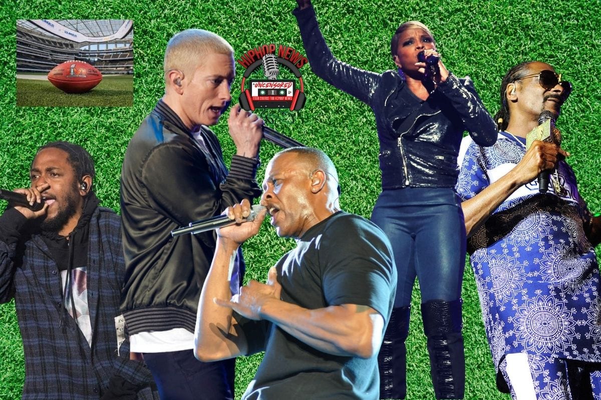 2022 Super Bowl Halftime Show Dre, Snoop, Eminem, Mary J and Kendrick