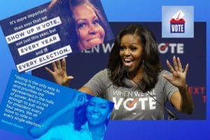 michelle obama rocks the vote with when we all vote campaign
