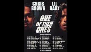 chris brown and lil baby one of them ones tour poster