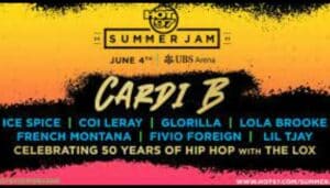 cardi b headlining 2023 hot 97 summer jam