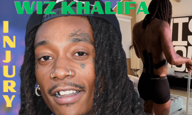 Wiz Khalifa Relies On Walking Sticks After Pelvis Injury