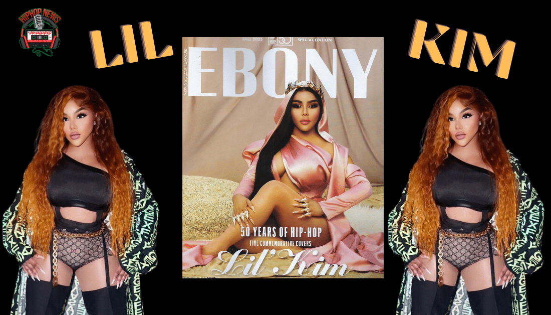 Rapper Lil Kim Graces Ebony Magazine Cover