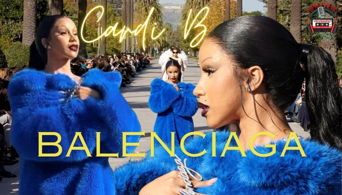 Cardi B: Dazzling Debut in Balenciaga – Fur & Fierce!