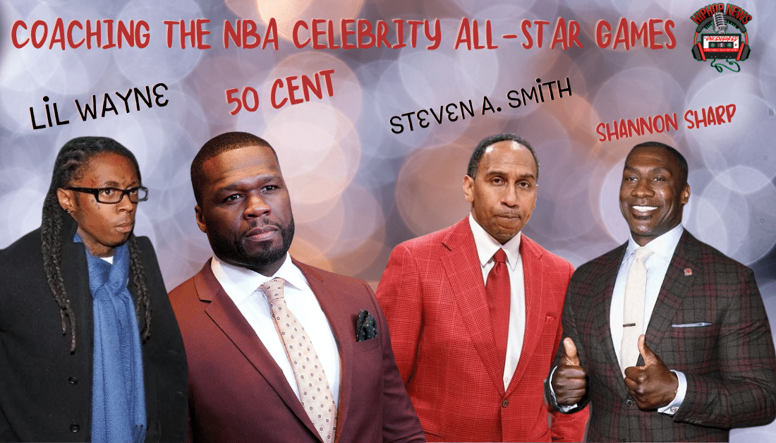 50 Cent & Shannon Vs. Steven And Lil Wayne Coaching  NBA All-Star Celebrity Game