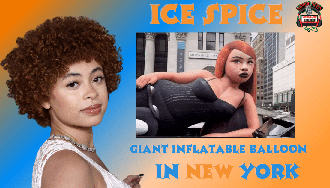 A Huge Inflatable Ice Spice Float Seen In NYC