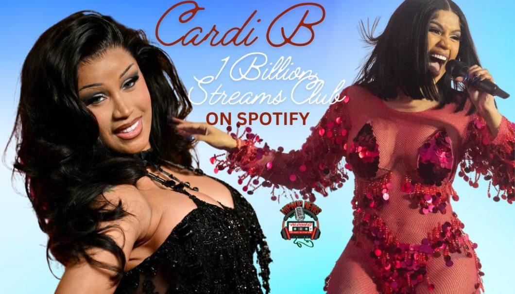 Cardi B Joins Spotify’s Billion Streams Club with Four Hits