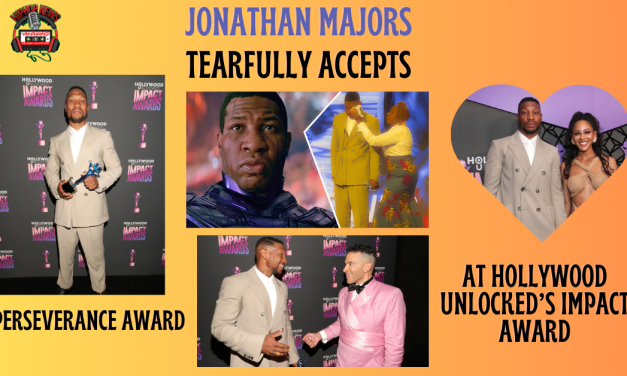 Jonathan Majors Tearfully Accepts Perseverance Award