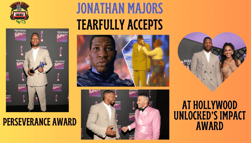 Jonathan Majors Tearfully Accepts Perseverance Award