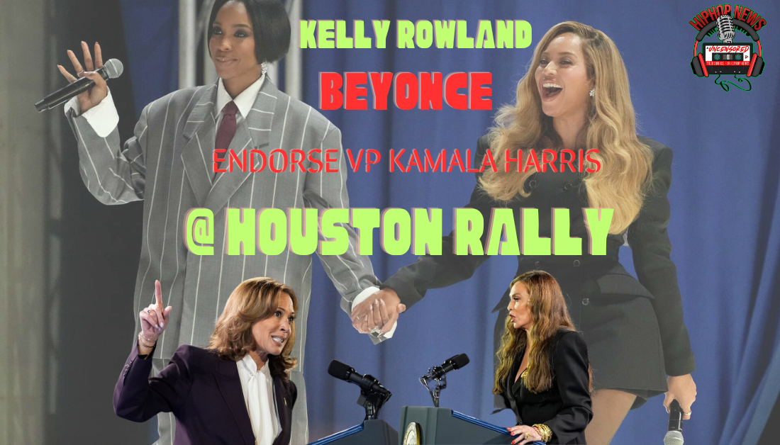 Beyoncé & Kelly Rowland Shine At VP Harris Houston Rally