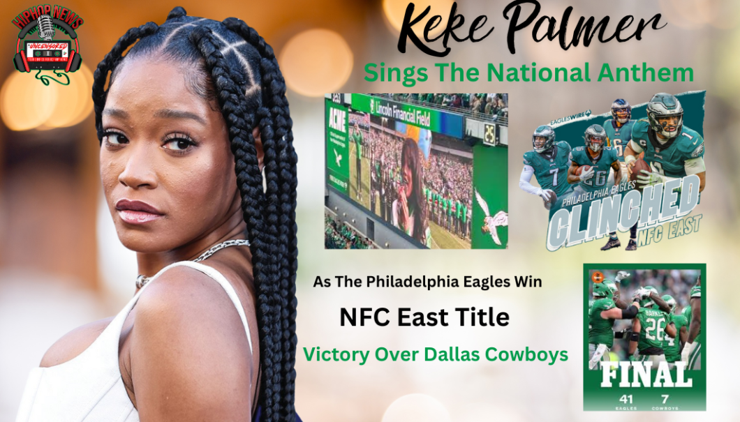 Keke Palmer Sings National Anthem At Eagles NFC East Win