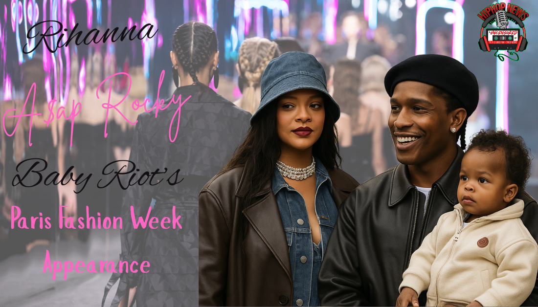 Rihanna And Son Support A$AP Rocky At Fashion Show