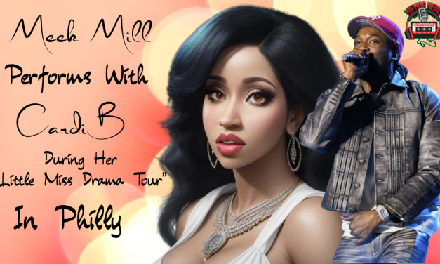 Meek Mill Performs With Cardi B During Philly Show