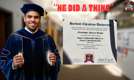 Singer Chris Brown Receives His Doctorate