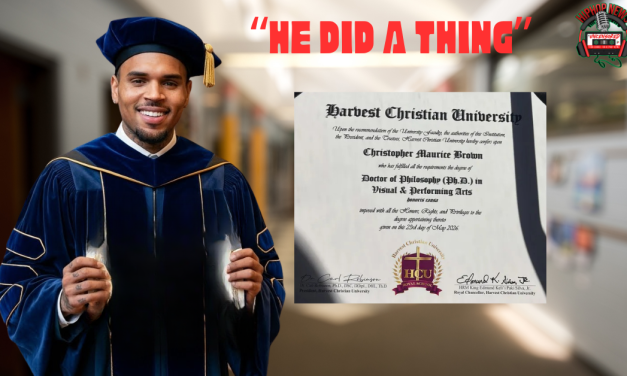 Singer Chris Brown Receives His Doctorate