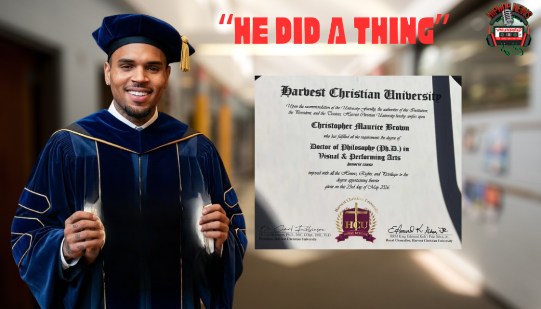 Singer Chris Brown Receives His Doctorate